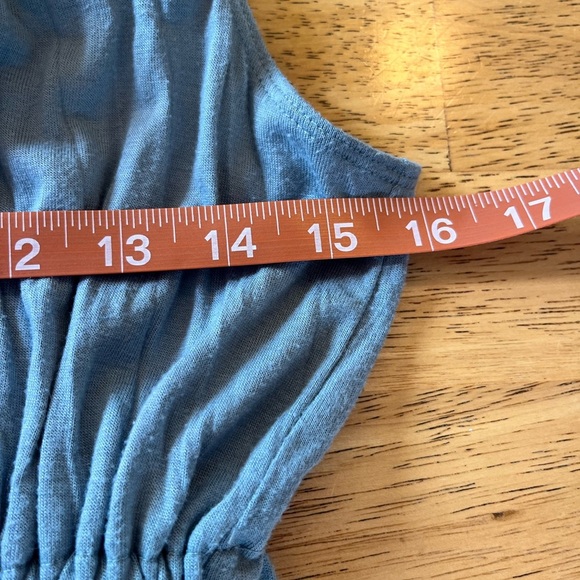 Mossimo Dress Light Blue Wide Strap Elastic Waist Baby Doll Size Small - Picture 4 of 6